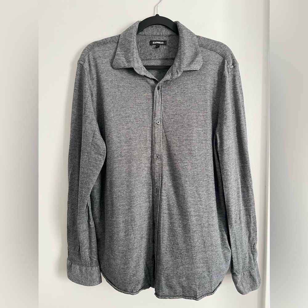 Express cotton casual button down shirt